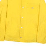 PERFECTO BRAND Mens Yellow Coach Jacket M Cotton Blend Woven Plain Classic Fit