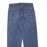 DICKIES Womens Regular Fit Blue Denim Classic Jeans W34 L32 Workwear