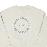 CHAMPION Mens Cream Advocate Crew Neck S Sweatshirt Cotton Blend Pullover