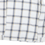 LEVI'S Mens White & Grey Yellow Check Shirt L Cotton Blend Casual Stylish