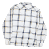 LEVI'S Mens White & Grey Yellow Check Shirt L Cotton Blend Casual Stylish
