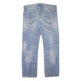 DIESEL Womens Regular Blue Denim Cotton Blend Button Jeans W34 L28 Classic