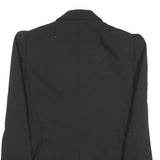 ZARA BASIC Womens Black Classic Jacket L Polyester Blend Button Plain