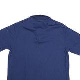 SCREEN MATES Mens Blue Short Sleeve Polo Shirt XL Cotton Blend Basic Casual