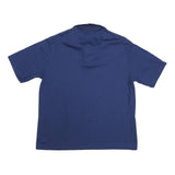 SCREEN MATES Mens Blue Short Sleeve Polo Shirt XL Cotton Blend Basic Casual