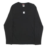 THE NORTH FACE Mens Black Long Sleeve Crew Neck T-Shirt M Cotton Blend Casual