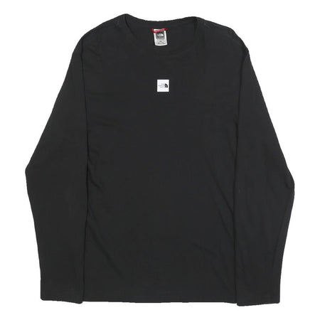 THE NORTH FACE Mens Black Long Sleeve Crew Neck T-Shirt M Cotton Blend Casual
