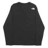 THE NORTH FACE Mens Black Long Sleeve Crew Neck T-Shirt M Cotton Blend Casual