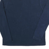 CHAPS Mens Blue Plain Pullover Crew Neck Basic Knit M Polyester Casual Jumper