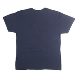 MAJESTIC Mens Navy New York Baseball L Short Sleeve Crew Neck Graphic Print