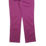JECKERSON Womens Cotton Blend Purple Slim Straight Trousers W28 L28 Stylish