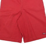 DICKIES Mens Red Casual Shorts M W32 Cotton Blend Workwear
