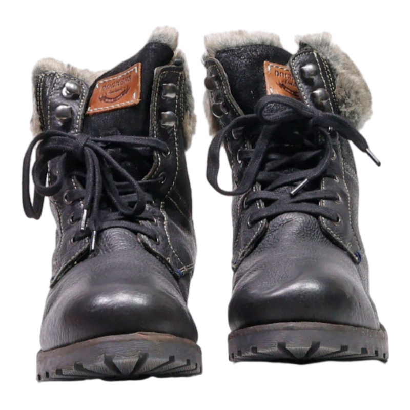 DOCKERS Snow Boots Black Synthetic Womens UK 8