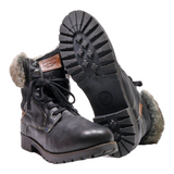 DOCKERS Snow Boots Black Synthetic Womens UK 8