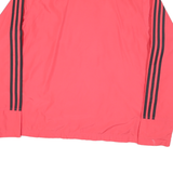 ADIDAS Womens Pink Jacket XL Polyester Blend Plain Sports Zip Athletic Casual