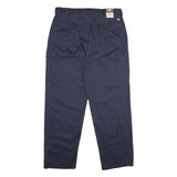 RED KAP Mens Polyester Blend Navy Blue Regular Cargo Trousers W36 L32 Workwear