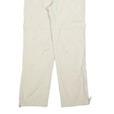TREVOLUTION Mens Regular Beige Polyester Blend Zip Trousers W30 L32 Casual