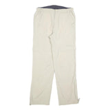 TREVOLUTION Mens Regular Beige Polyester Blend Zip Trousers W30 L32 Casual
