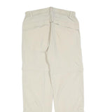 TREVOLUTION Mens Regular Beige Polyester Blend Zip Trousers W30 L32 Casual