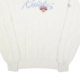 ANTIGUA SPORT Mens White Knicks Patterned Crew Neck Basic Knit Jumper XL Cotton