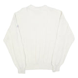 ANTIGUA SPORT Mens White Knicks Patterned Crew Neck Basic Knit Jumper XL Cotton