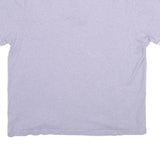 TOMMY HILFIGER Mens Light Purple & White Short Sleeve Plain Polo Shirt L Cotton