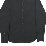 G-STAR Mens Black Shirt L Cotton Blend Button Down Casual Classic