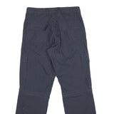 BIAGGINI Mens Cotton Navy Blue Regular Fit Straight Trousers W31 L32 Cargo