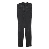 LEVI'S Womens Jeans Black Slim Skinny Denim Medium W25 L28 Stretch Cotton Blend