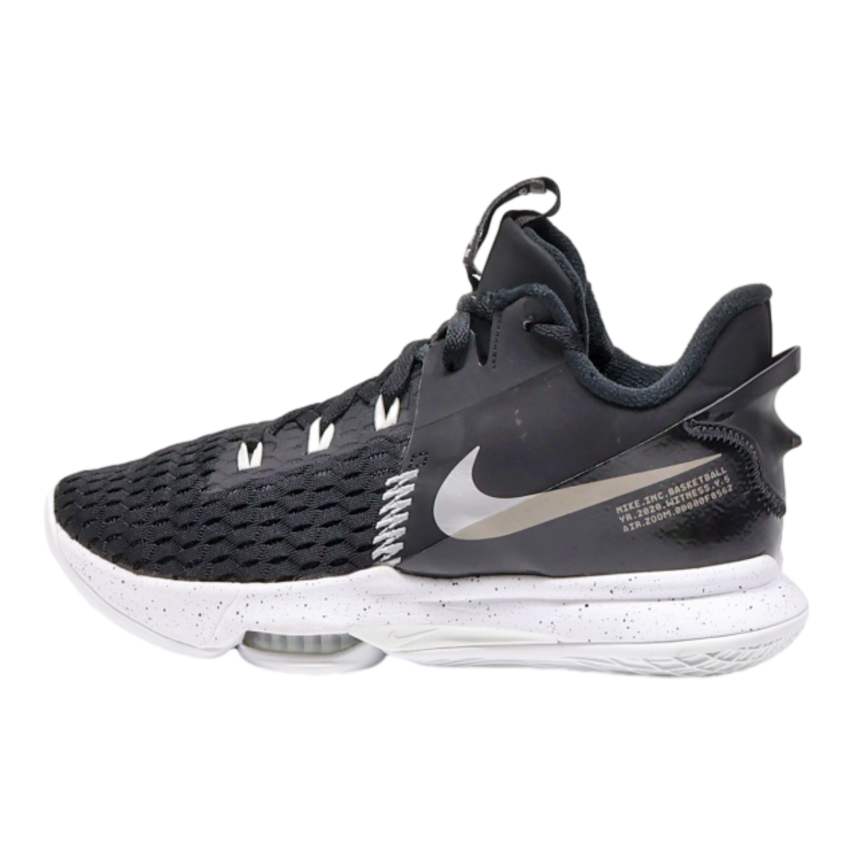 NIKE LeBron Witness 5 2020 High Top Trainers Black Synthetic Mens UK 6.5