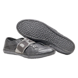 DOLCE & GABBANA Low Top Trainers Black Leather Mens UK 6