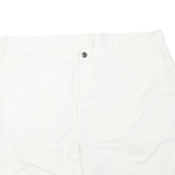DICKIES Mens Shorts White Casual Cotton Blend XL W42 Workwear Relaxed