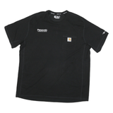 CARHARTT Mens Black Panasonic Print Graphic T-Shirt XL Short Sleeve Crew Neck