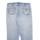 CARHARTT Mens Jeans Blue Relaxed Straight Denim Light W42 L30 Casual Workwear