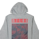 PUMA Womens Grey Milan Hoodie L Cotton Blend Casual Sportswear