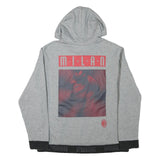 PUMA Womens Grey Milan Hoodie L Cotton Blend Casual Sportswear