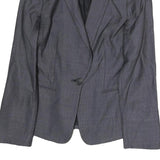 GIORGIO ARMANI Womens Grey Button Cotton Blend Classic Jacket M Formal Wear