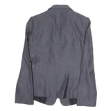 GIORGIO ARMANI Womens Grey Button Cotton Blend Classic Jacket M Formal Wear