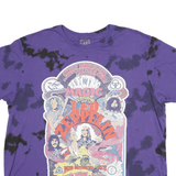 LED ZEPPELIN Mens Purple Tie Dye Graphic T-Shirt 2XL Short Sleeve Crew Neck Band