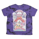 LED ZEPPELIN Mens Purple Tie Dye Graphic T-Shirt 2XL Short Sleeve Crew Neck Band