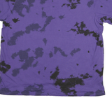 LED ZEPPELIN Mens Purple Tie Dye Graphic T-Shirt 2XL Short Sleeve Crew Neck Band