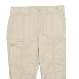 CALVIN KLEIN JEANS Womens Shorts Beige Casual Cotton UK 8 W30 Drawstring Hem