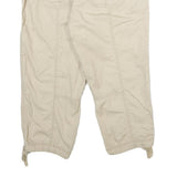CALVIN KLEIN JEANS Womens Shorts Beige Casual Cotton UK 8 W30 Drawstring Hem