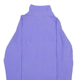 NIKE Womens Purple Jacket L Polyester Blend Zip Plain Lightweight Sportswear