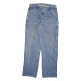 CARHARTT Mens Relaxed Blue Denim Jeans W34 L34 Workwear Straight Cotton Blend