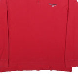 POLO SPORT RALPH LAUREN Mens Red Long Sleeve Plain XL Cotton Blend Zipper Polo