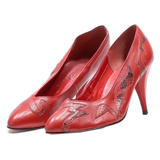 GABOR Pump Heels Red Leather Womens UK 6