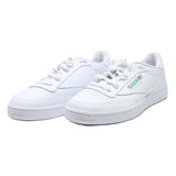 REEBOK Club C Mens Leather Trainers White UK 11 Classic Retro Style Lace-Up