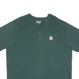 CARHARTT Mens Green & Brown Pocket T-Shirt 2XL Short Sleeve Round Neck Casual
