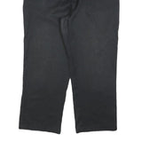 DICKIES Womens Cotton Blend Black Regular Trousers W34 L26 Zip Closure